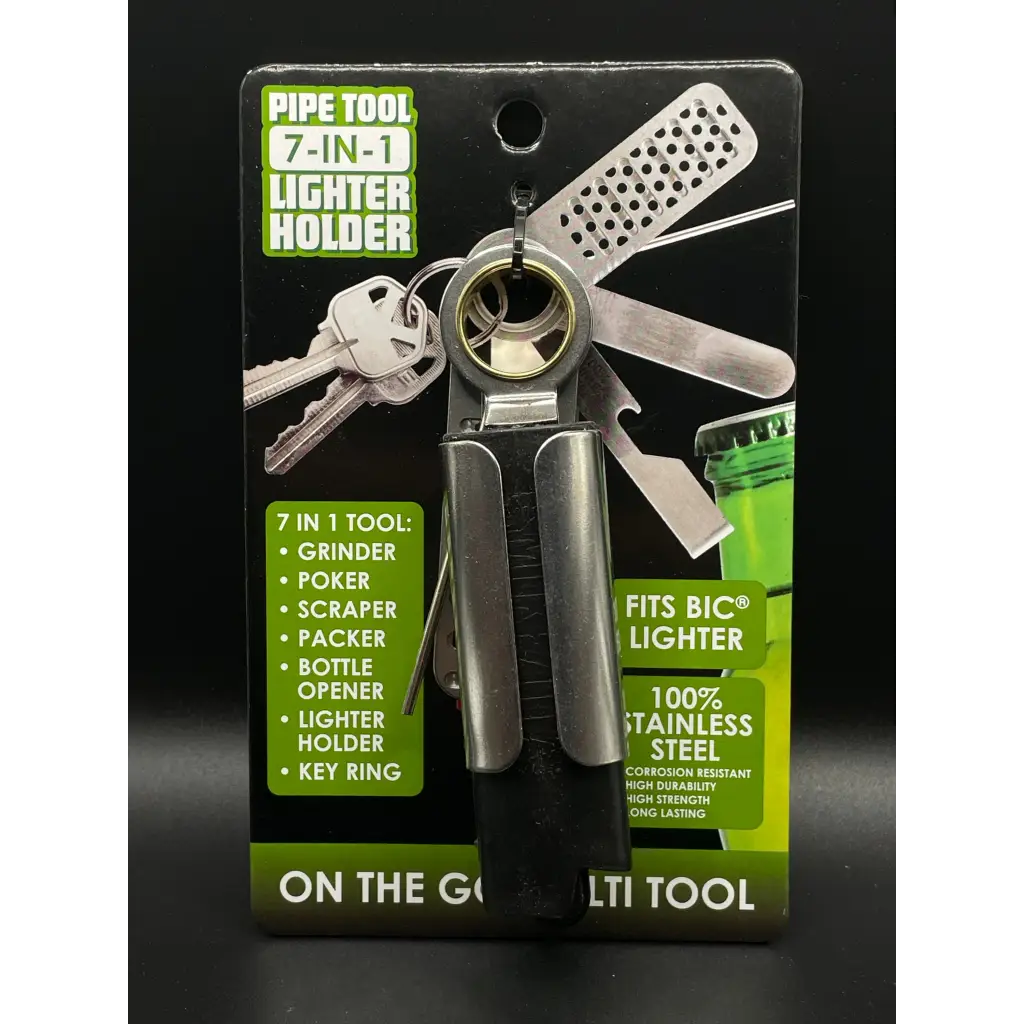 7-in-1 Lighter Holder Multi-Tool Key Chain| DoinkRollerz Shop